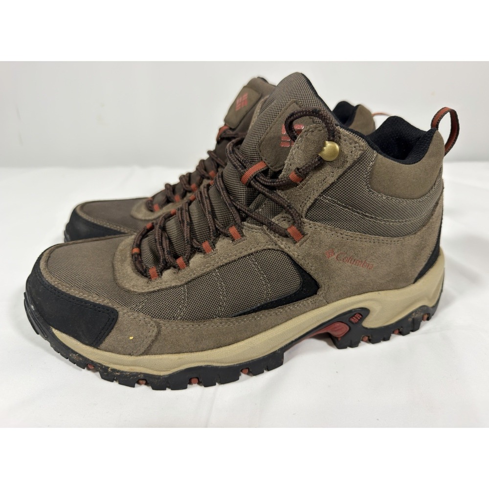 Columbia Men's 11 Waterproof Hiking Boots Brown Black Outdoor Trail Shoes